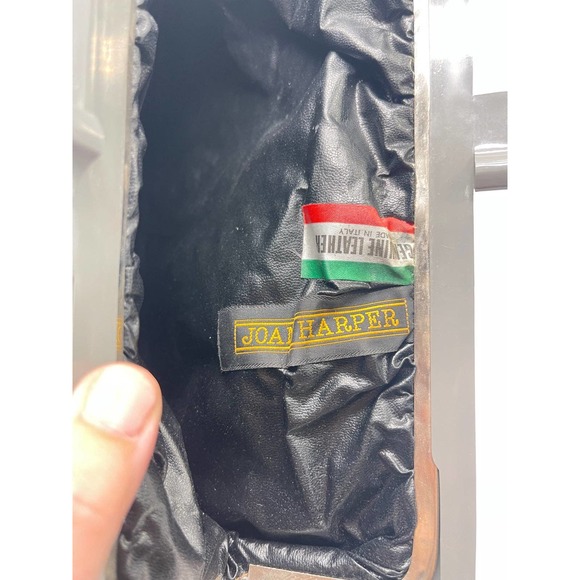 VTG Italian leather Joan Harper clutch/bag - Picture 10 of 12